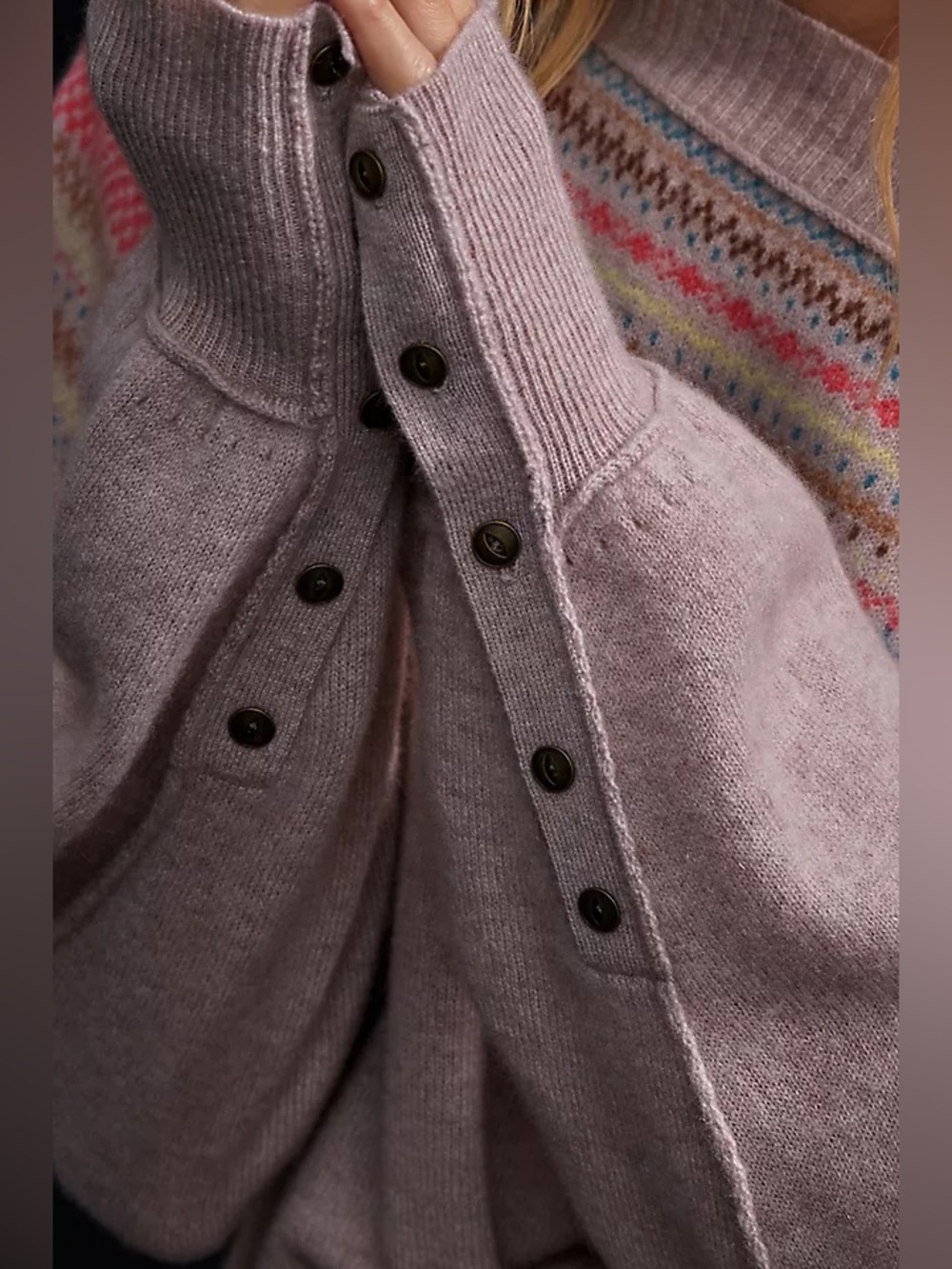 Pilcro dolman sleeved cashmere sweater L - Picture 3 of 6
